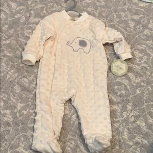 Cream colored sleeper. 3-6 month